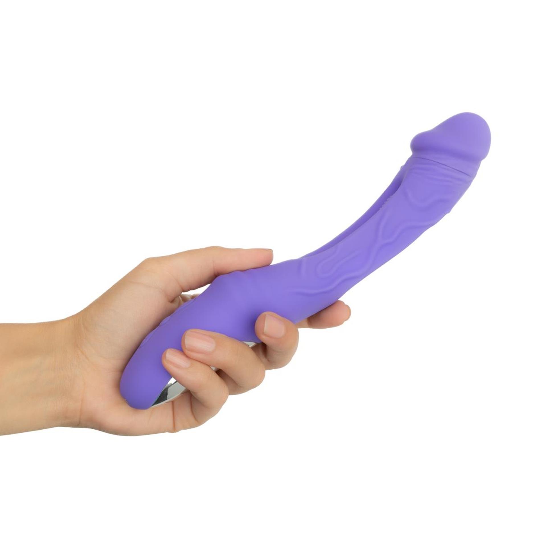good vibes only - flax vibrating dildo with g-spot stimulator