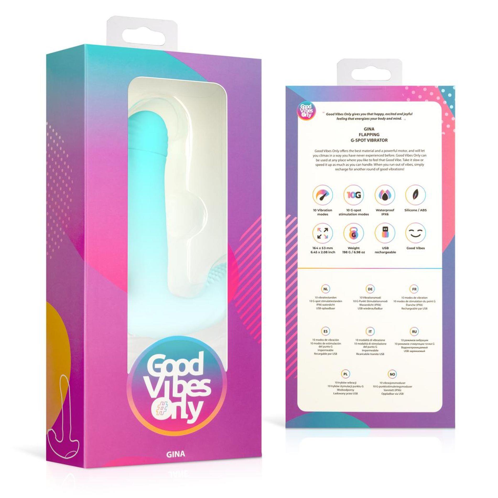 good vibes only - gina flapping g-spot vibrator