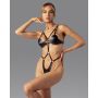 Body skórzane otwarte Obsessive czarne S/M/L - 3