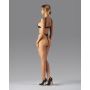 Body skórzane otwarte Obsessive czarne S/M/L - 7