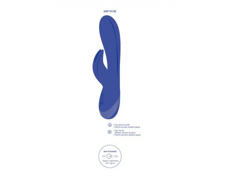 Wibrator króliczek Xocoon Everlasting Love niebieski 19 cm - 10
