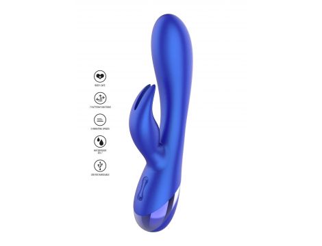 Wibrator króliczek Xocoon Everlasting Love niebieski 19 cm - 11