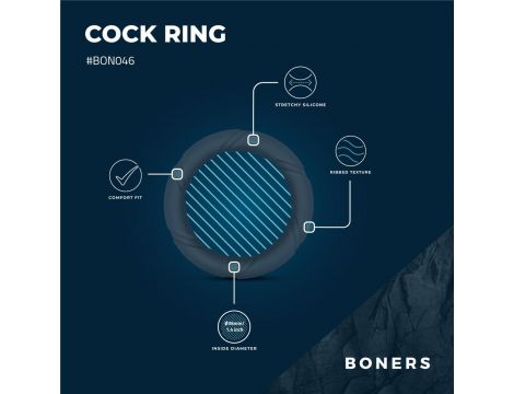 Pierścień erekcyjny elegancki Boners Ergo - 3