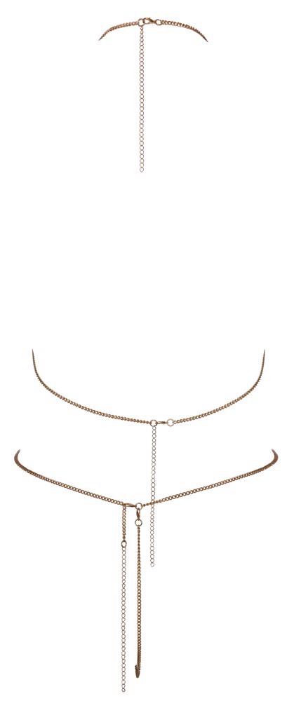 bra set chain gold