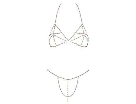 Komplet z łańcuchami Cottelli ACCESSOIRES złoty metal - 5