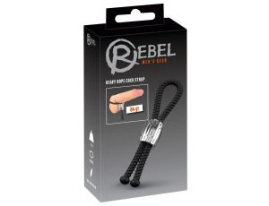 Pierścień erekcyjny Rebel Heavy Rope silikonowy czarny