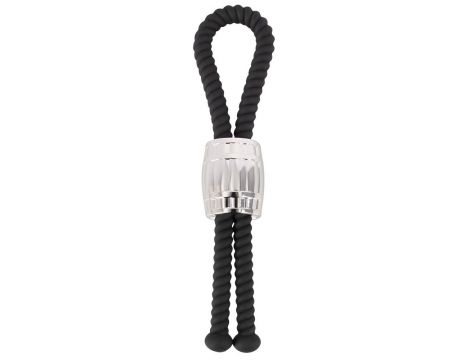 Pierścień erekcyjny Rebel Heavy Rope silikonowy czarny - 2