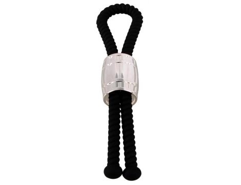 Pierścień erekcyjny Rebel Heavy Rope silikonowy czarny - 3
