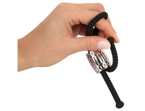 Pierścień erekcyjny Rebel Heavy Rope silikonowy czarny - 5