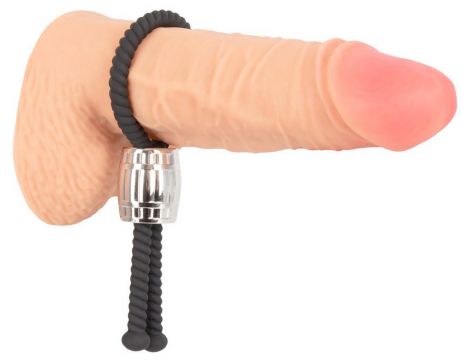 Pierścień erekcyjny Rebel Heavy Rope silikonowy czarny - 7