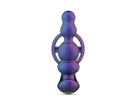 Korek analny wibrujący Hueman Stellar Force z pierścieniem pilot 10 cm - 4