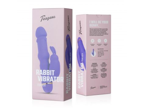 Teazers Silicone Rabbit Vibrator - Purple - 9