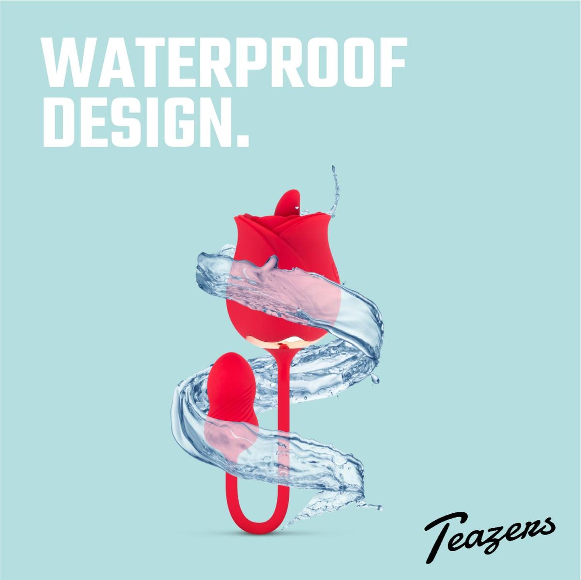 teazers rose vibrator and clitoris stimulator