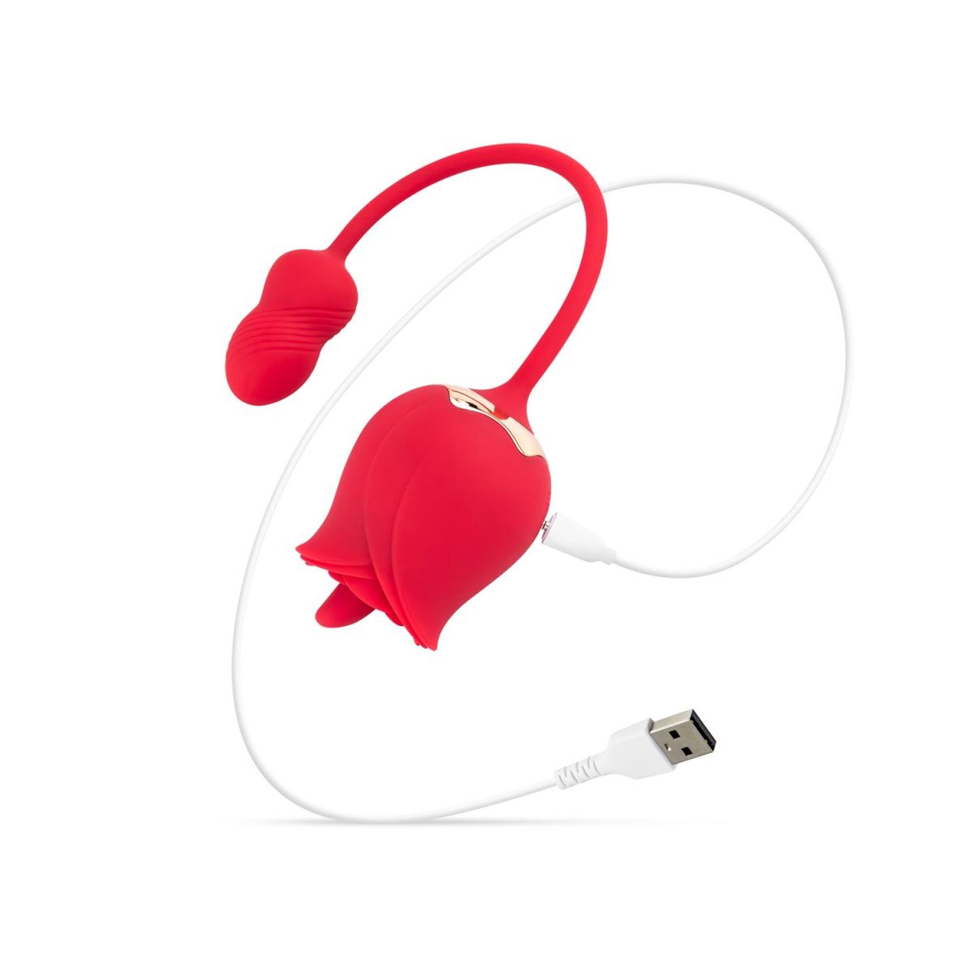 teazers rose vibrator and clitoris stimulator