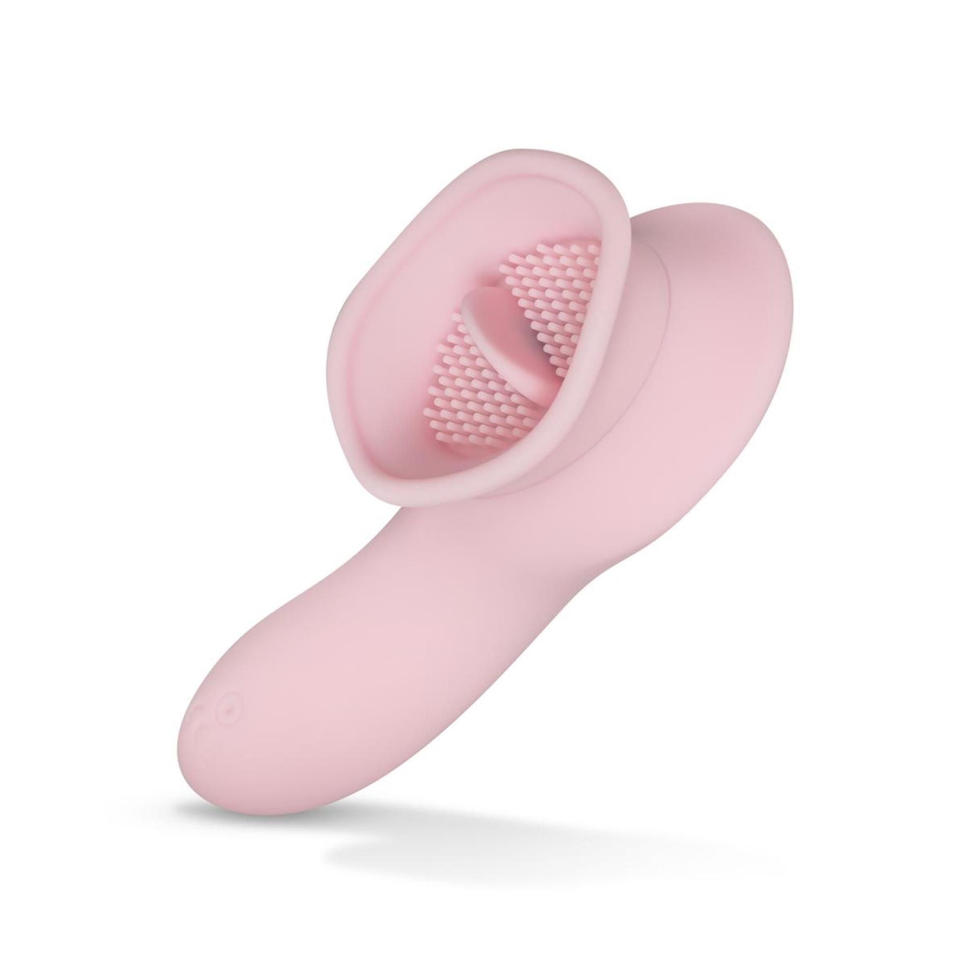clitoral stimulator with thong - pink