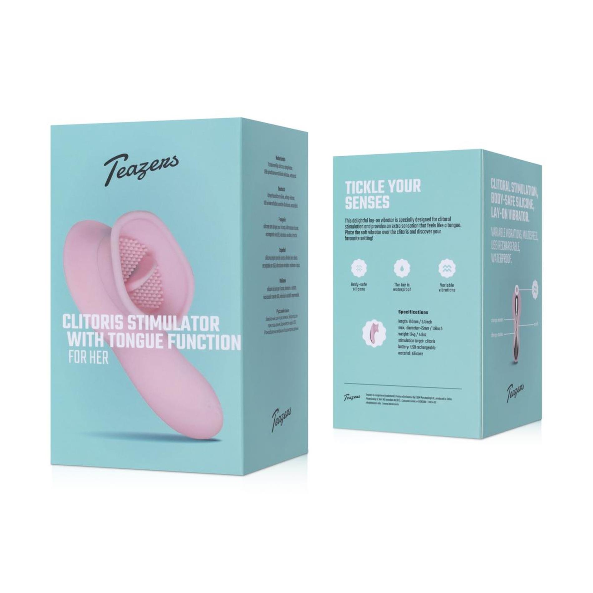 clitoral stimulator with thong - pink