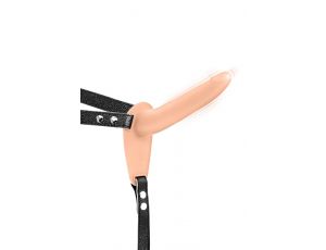 Strap-on wibrujący miękki Fetish Tentation silikonowy USB 15 cm