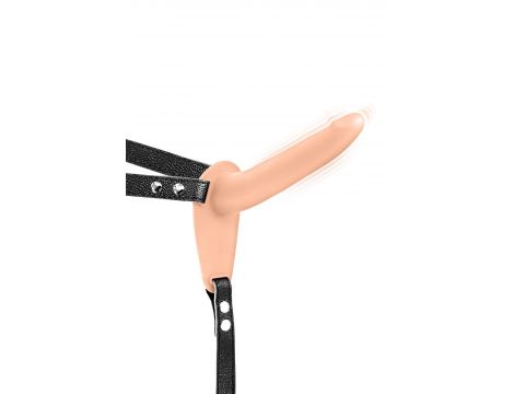 Strap-on wibrujący miękki Fetish Tentation silikonowy USB 15 cm