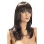 Peruka Kate długa z grzywką World Wigs brunetka - 2