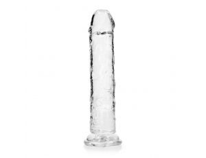 Dildo żelowe RealRock przezroczyste z przyssawką 23 cm