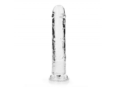 Dildo żelowe RealRock przezroczyste z przyssawką 23 cm - 4