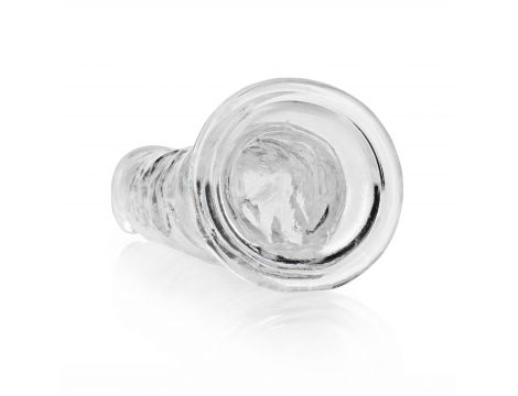 Dildo żelowe RealRock przezroczyste z przyssawką 23 cm - 3