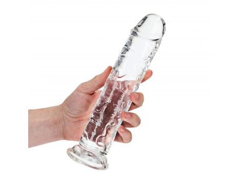 Dildo żelowe RealRock przezroczyste z przyssawką 23 cm - 7