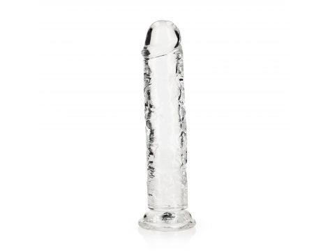 Dildo żelowe RealRock przezroczyste z przyssawką 23 cm - 5