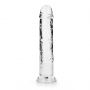 Dildo żelowe RealRock przezroczyste z przyssawką 23 cm - 5