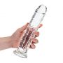 Dildo żelowe RealRock przezroczyste z przyssawką 23 cm - 8