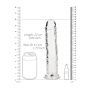 Dildo żelowe RealRock przezroczyste z przyssawką 23 cm - 7