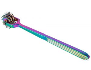 Wiatraczek BDSM potrójny tęczowy metalowy fetish Collection 18,5 cm