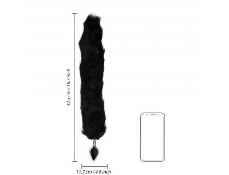 Korek analny metalowy z puszystym ogonem lisa Ouch - 8