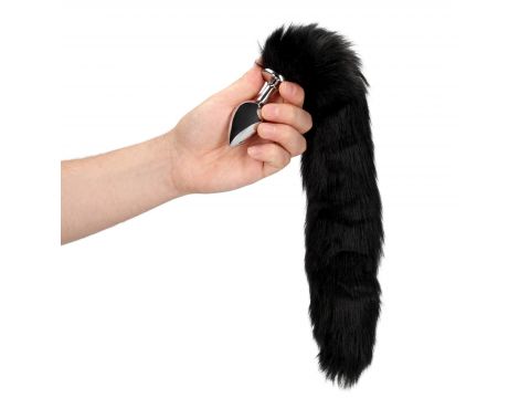 Korek analny metalowy z puszystym ogonem lisa Ouch - 9