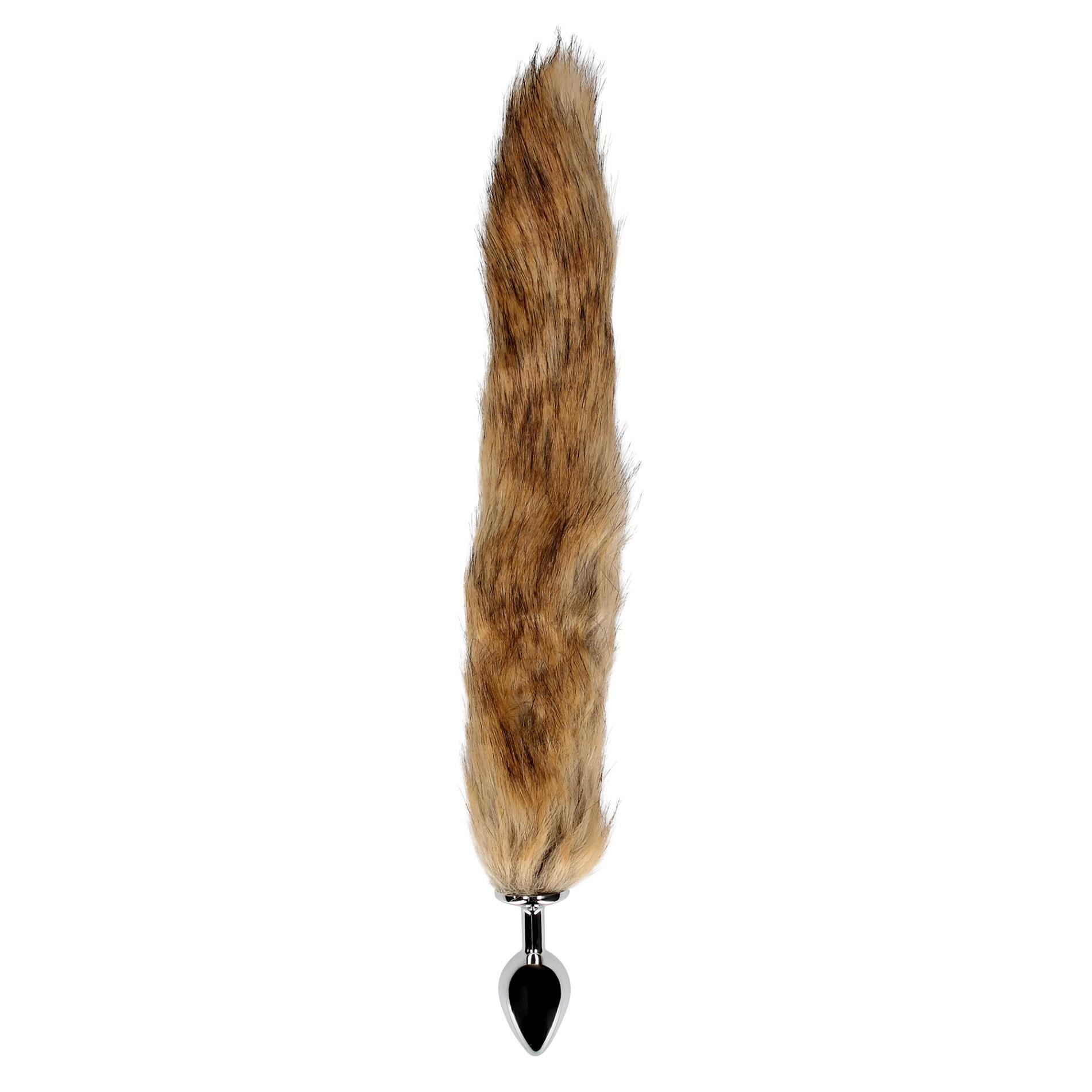 Fox Tail With Metal Butt Plug