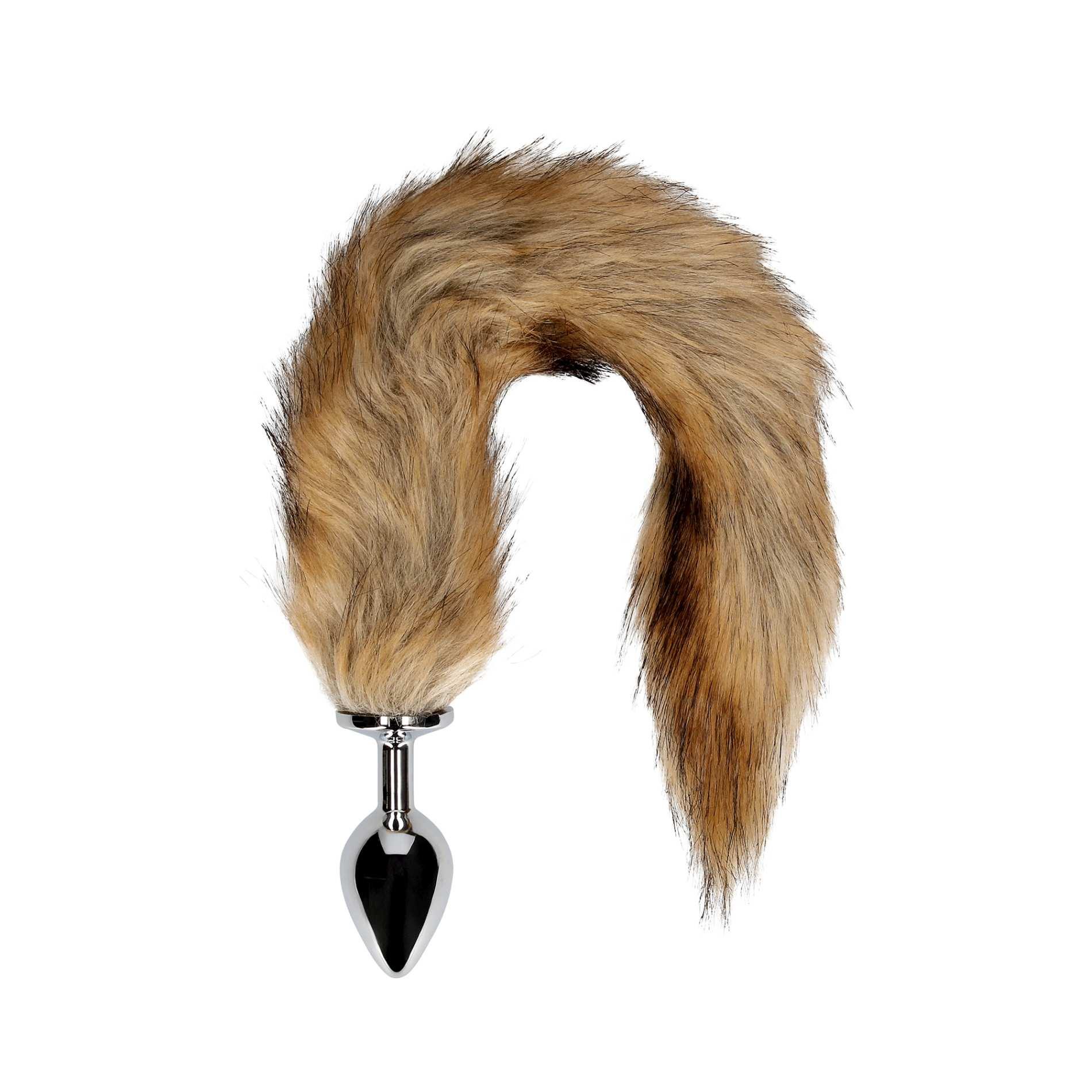 Fox Tail With Metal Butt Plug