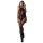 Bodystocking Obsessive F240 czarny z motywem roślinnym S/M/L