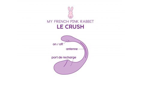 Jajeczko wibrujące Le Crush fioletowe z aplikacją USB - 3