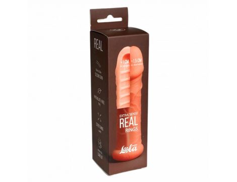Przedłużka na penisa Real Extra Sense z pierścieniem 13,5 cm - 6
