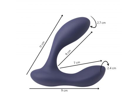 Masażer prostaty z dwoma silnikami Spice It Up P Bliss pilot USB - 8