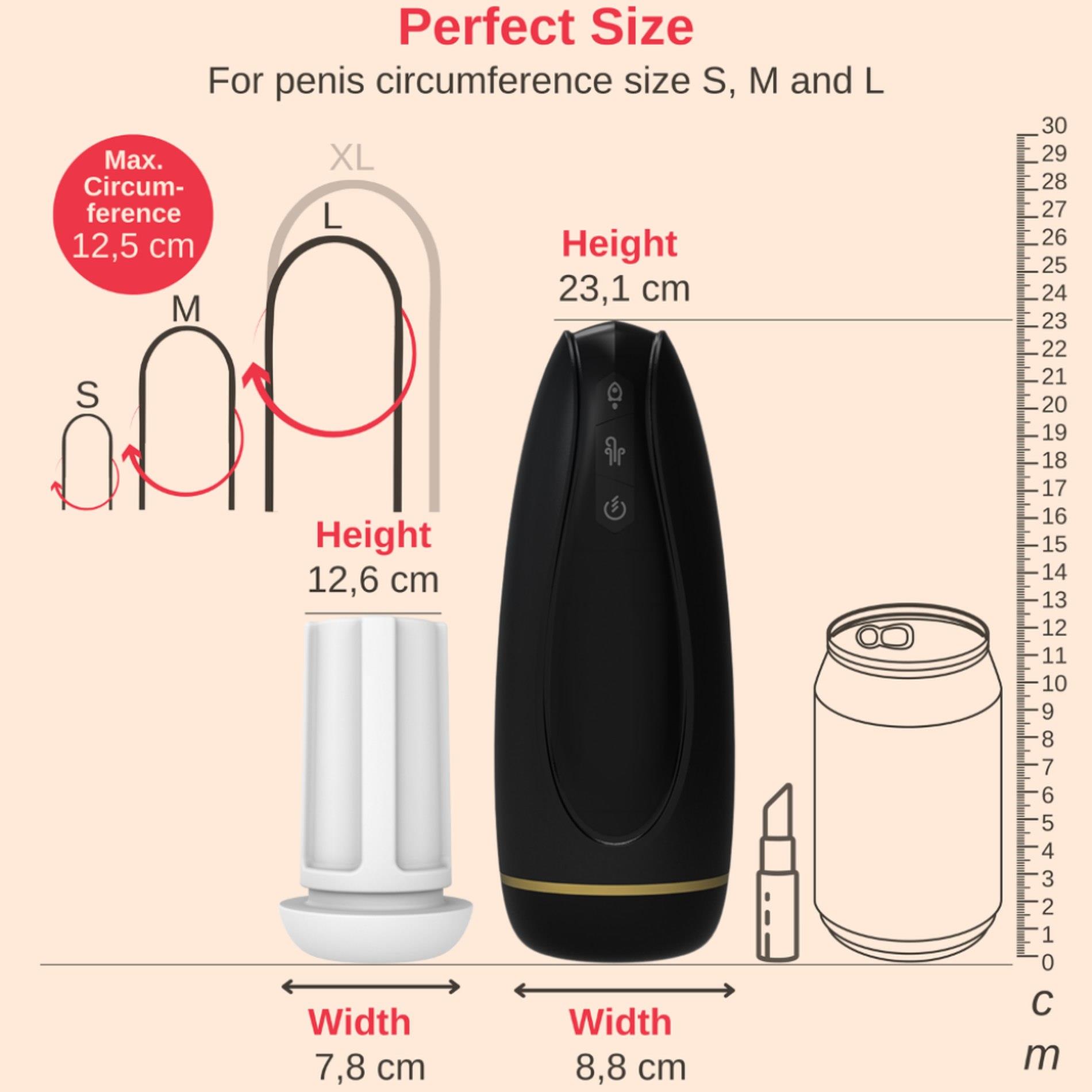 masturbator - nappex™ branco black - premium mastubators (10 languages