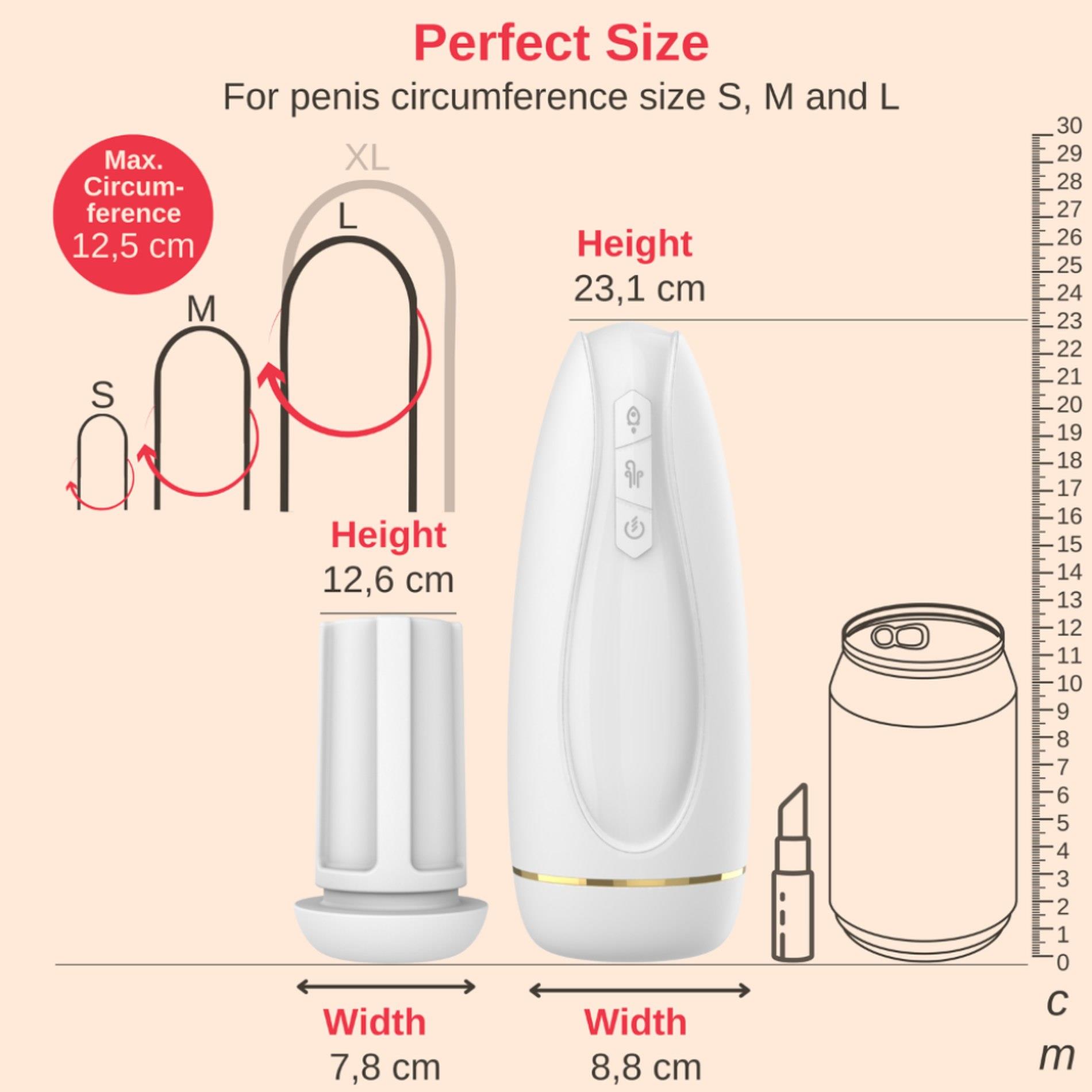 masturbator - nappex™ branco white - premium mastubators (10 languages)