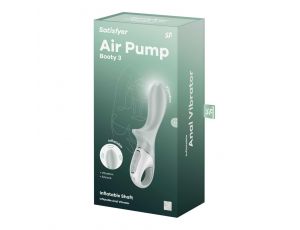 Wibrator analny nadmuchiwany Satisfyer Air Pump Booty 3 szarozielony USB