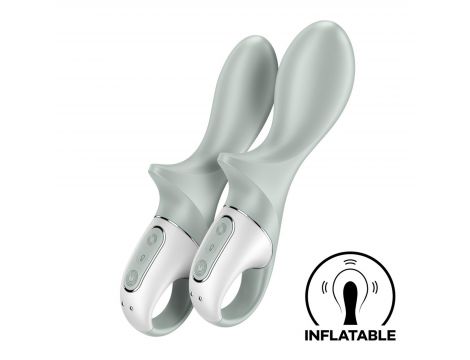Wibrator analny nadmuchiwany Satisfyer Air Pump Booty 3 szarozielony USB - 2