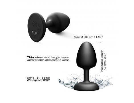 Korek analny silikonowy Dorcel Geisha Plug Infinite M z pilotem 7 3 cm - 5