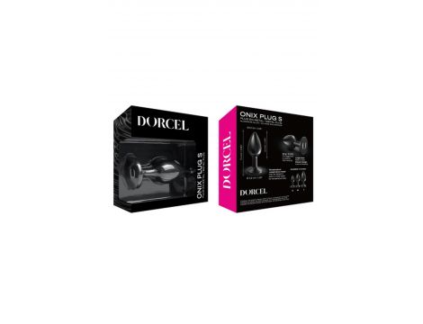 Korek analny metalowy Onix S Dorcel czarny termoreaktywny - 4