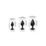 Korek analny metalowy Onix S Dorcel czarny termoreaktywny - 6