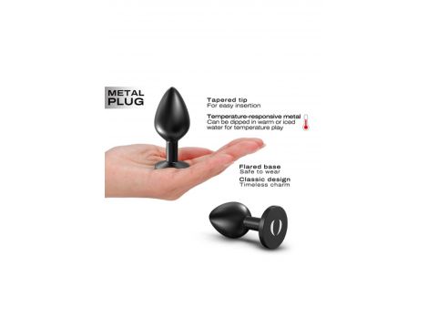 Korek analny metalowy ONIX Dorcel czarny L - 3