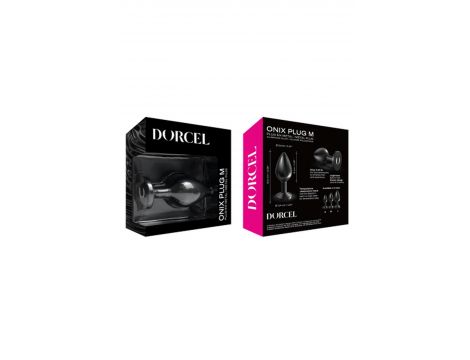 Korek analny metalowy ONIX Dorcel czarny L - 4