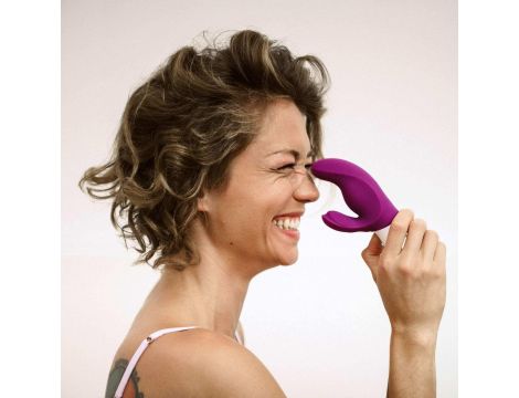 Wibrator króliczek Miss Bi Fun Factory winogronowy biały 17 cm - 8